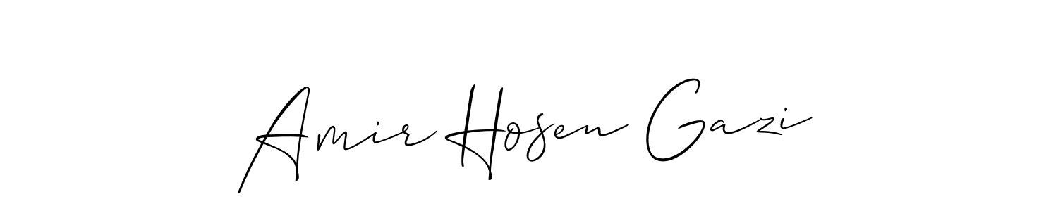 Amir Hosen Gazi stylish signature style. Best Handwritten Sign (Allison_Script) for my name. Handwritten Signature Collection Ideas for my name Amir Hosen Gazi. Amir Hosen Gazi signature style 2 images and pictures png