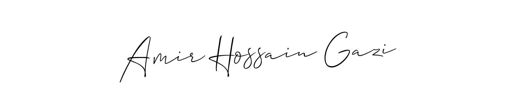 See photos of Amir Hossain Gazi official signature by Spectra . Check more albums & portfolios. Read reviews & check more about Allison_Script font. Amir Hossain Gazi signature style 2 images and pictures png