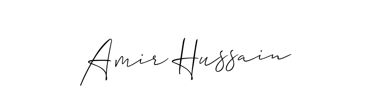 You can use this online signature creator to create a handwritten signature for the name Amir Hussain. This is the best online autograph maker. Amir Hussain signature style 2 images and pictures png