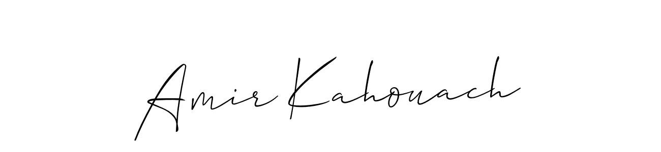 Once you've used our free online signature maker to create your best signature Allison_Script style, it's time to enjoy all of the benefits that Amir Kahouach name signing documents. Amir Kahouach signature style 2 images and pictures png