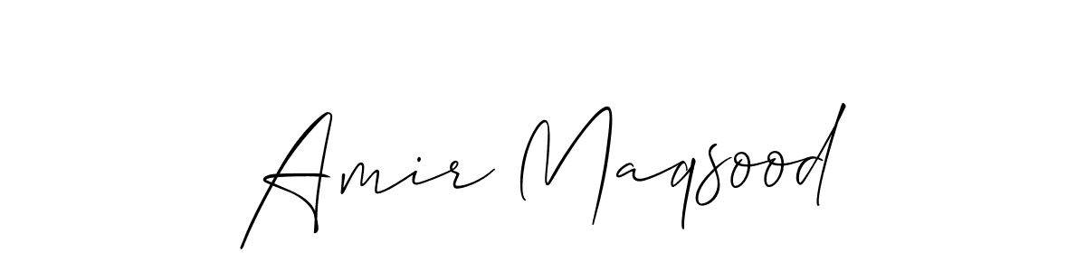 How to make Amir Maqsood signature? Allison_Script is a professional autograph style. Create handwritten signature for Amir Maqsood name. Amir Maqsood signature style 2 images and pictures png