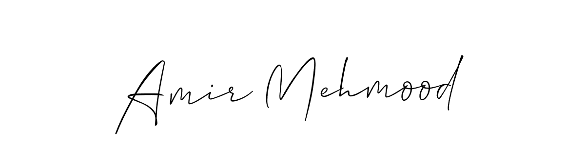 Design your own signature with our free online signature maker. With this signature software, you can create a handwritten (Allison_Script) signature for name Amir Mehmood. Amir Mehmood signature style 2 images and pictures png