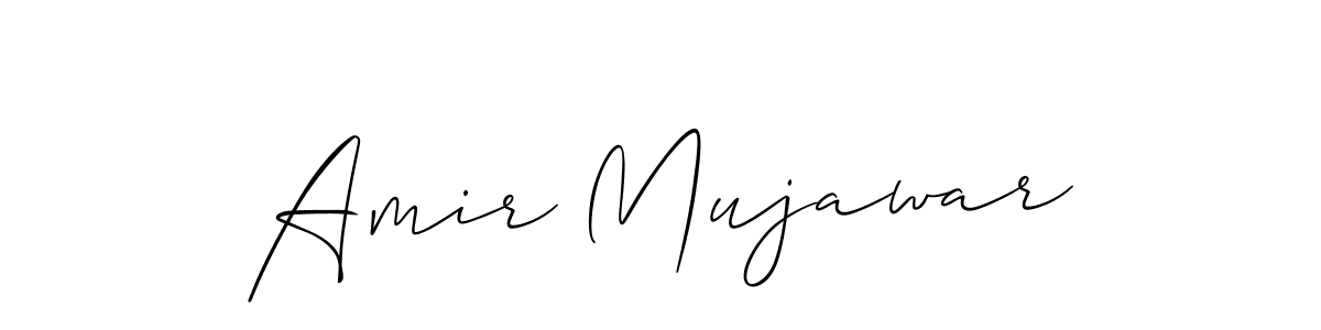 The best way (Allison_Script) to make a short signature is to pick only two or three words in your name. The name Amir Mujawar include a total of six letters. For converting this name. Amir Mujawar signature style 2 images and pictures png