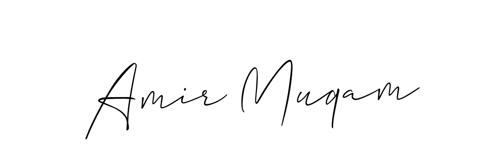 Similarly Allison_Script is the best handwritten signature design. Signature creator online .You can use it as an online autograph creator for name Amir Muqam. Amir Muqam signature style 2 images and pictures png