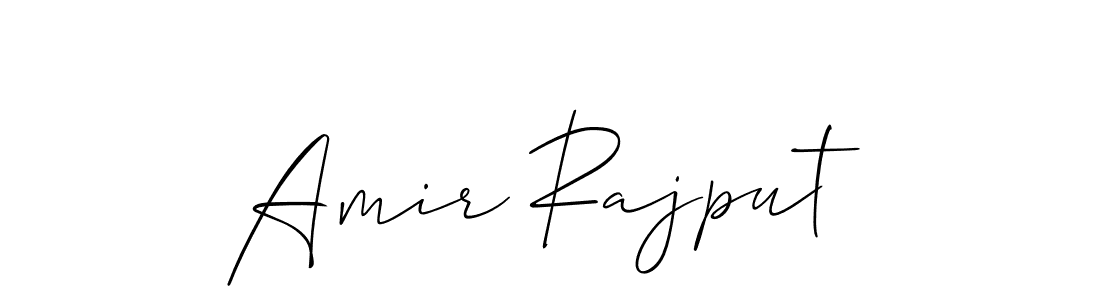 Use a signature maker to create a handwritten signature online. With this signature software, you can design (Allison_Script) your own signature for name Amir Rajput. Amir Rajput signature style 2 images and pictures png