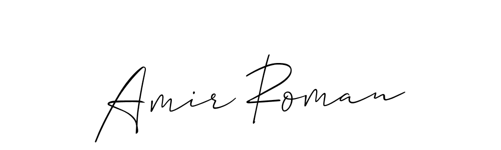 Best and Professional Signature Style for Amir Roman. Allison_Script Best Signature Style Collection. Amir Roman signature style 2 images and pictures png