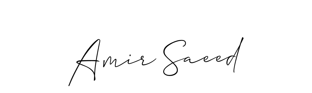 Allison_Script is a professional signature style that is perfect for those who want to add a touch of class to their signature. It is also a great choice for those who want to make their signature more unique. Get Amir Saeed name to fancy signature for free. Amir Saeed signature style 2 images and pictures png