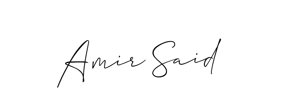 Create a beautiful signature design for name Amir Said. With this signature (Allison_Script) fonts, you can make a handwritten signature for free. Amir Said signature style 2 images and pictures png