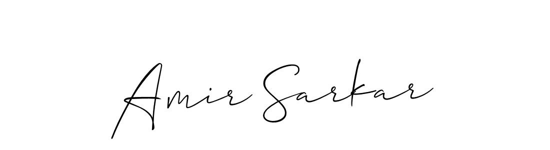 Also we have Amir Sarkar name is the best signature style. Create professional handwritten signature collection using Allison_Script autograph style. Amir Sarkar signature style 2 images and pictures png