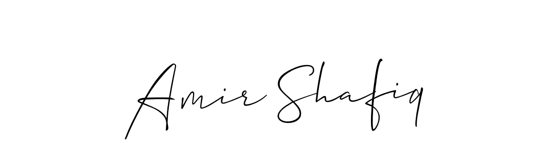 Create a beautiful signature design for name Amir Shafiq. With this signature (Allison_Script) fonts, you can make a handwritten signature for free. Amir Shafiq signature style 2 images and pictures png