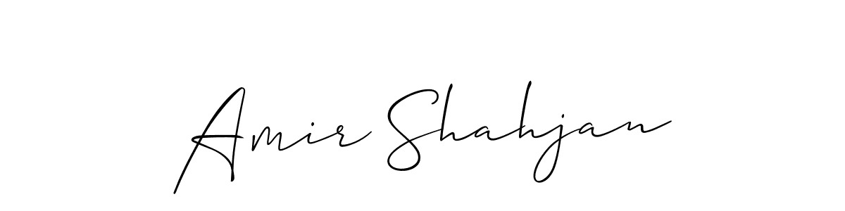 Also You can easily find your signature by using the search form. We will create Amir Shahjan name handwritten signature images for you free of cost using Allison_Script sign style. Amir Shahjan signature style 2 images and pictures png