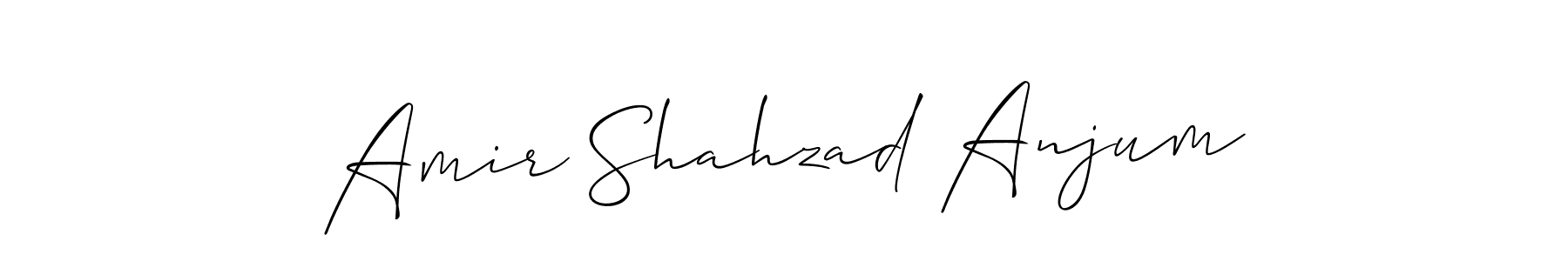 Also You can easily find your signature by using the search form. We will create Amir Shahzad Anjum name handwritten signature images for you free of cost using Allison_Script sign style. Amir Shahzad Anjum signature style 2 images and pictures png