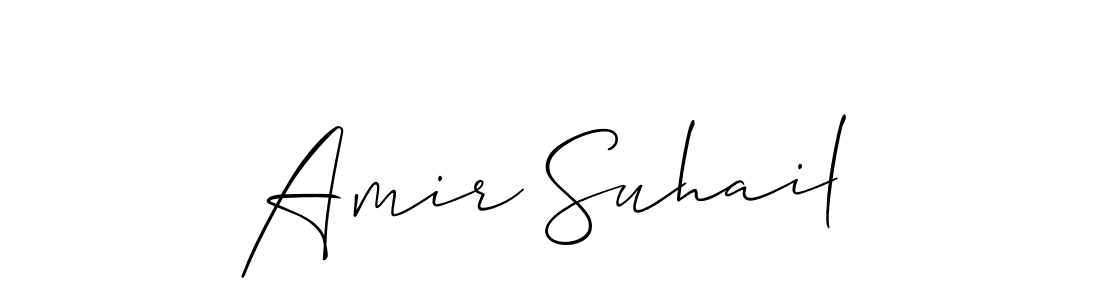 How to Draw Amir Suhail signature style? Allison_Script is a latest design signature styles for name Amir Suhail. Amir Suhail signature style 2 images and pictures png