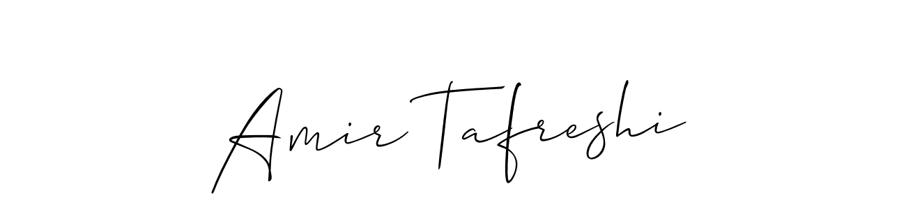 if you are searching for the best signature style for your name Amir Tafreshi. so please give up your signature search. here we have designed multiple signature styles  using Allison_Script. Amir Tafreshi signature style 2 images and pictures png