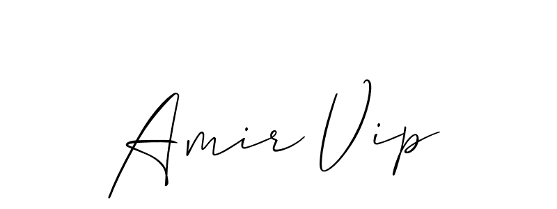 Best and Professional Signature Style for Amir Vip. Allison_Script Best Signature Style Collection. Amir Vip signature style 2 images and pictures png