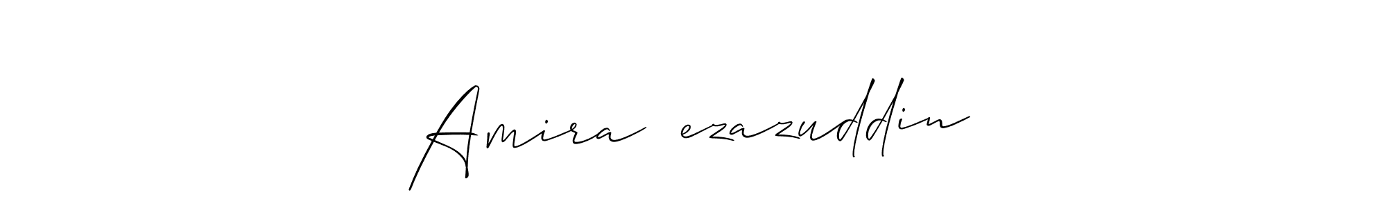 How to make Amira❤️ezazuddin signature? Allison_Script is a professional autograph style. Create handwritten signature for Amira❤️ezazuddin name. Amira❤️ezazuddin signature style 2 images and pictures png