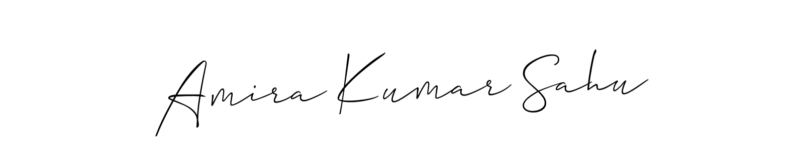 Similarly Allison_Script is the best handwritten signature design. Signature creator online .You can use it as an online autograph creator for name Amira Kumar Sahu. Amira Kumar Sahu signature style 2 images and pictures png