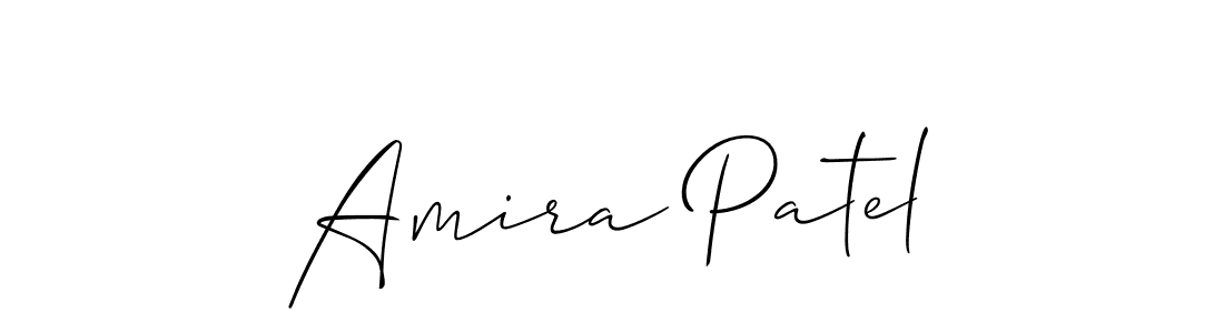 How to make Amira Patel signature? Allison_Script is a professional autograph style. Create handwritten signature for Amira Patel name. Amira Patel signature style 2 images and pictures png