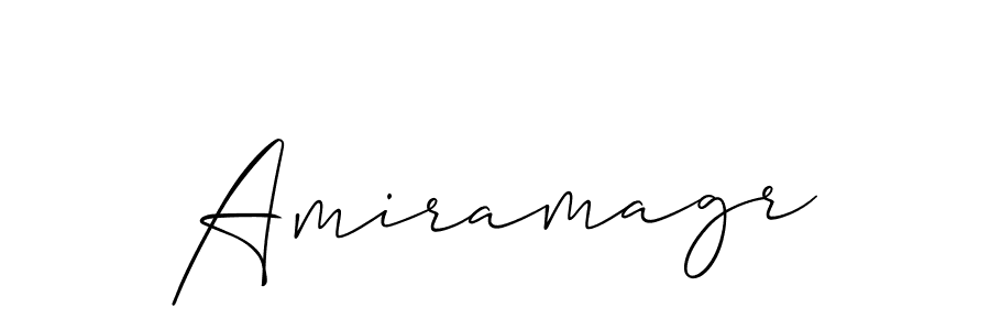 How to make Amiramagr signature? Allison_Script is a professional autograph style. Create handwritten signature for Amiramagr name. Amiramagr signature style 2 images and pictures png