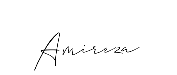 Also we have Amireza name is the best signature style. Create professional handwritten signature collection using Allison_Script autograph style. Amireza signature style 2 images and pictures png