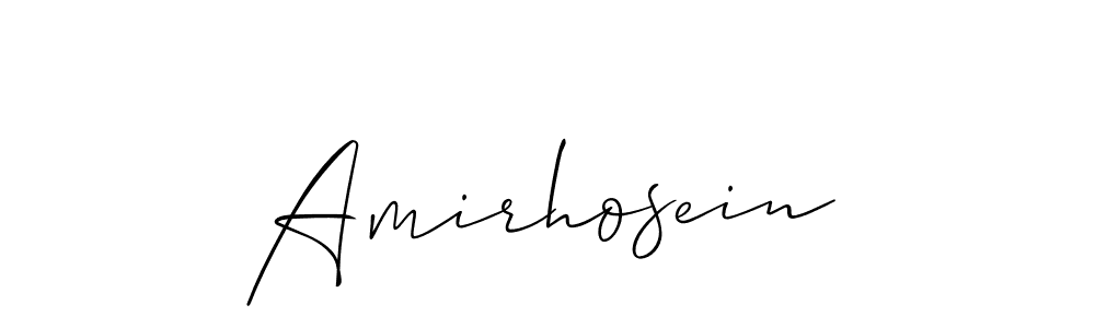 How to Draw Amirhosein signature style? Allison_Script is a latest design signature styles for name Amirhosein. Amirhosein signature style 2 images and pictures png