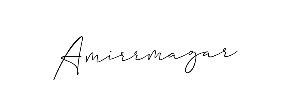 You should practise on your own different ways (Allison_Script) to write your name (Amirrmagar) in signature. don't let someone else do it for you. Amirrmagar signature style 2 images and pictures png