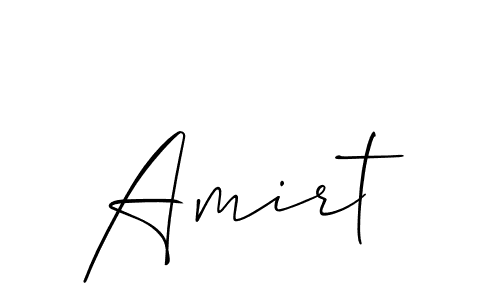 Make a beautiful signature design for name Amirt. With this signature (Allison_Script) style, you can create a handwritten signature for free. Amirt signature style 2 images and pictures png