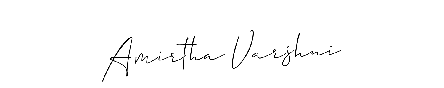 Similarly Allison_Script is the best handwritten signature design. Signature creator online .You can use it as an online autograph creator for name Amirtha Varshni. Amirtha Varshni signature style 2 images and pictures png