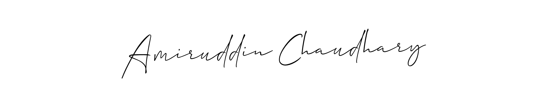 if you are searching for the best signature style for your name Amiruddin Chaudhary. so please give up your signature search. here we have designed multiple signature styles  using Allison_Script. Amiruddin Chaudhary signature style 2 images and pictures png