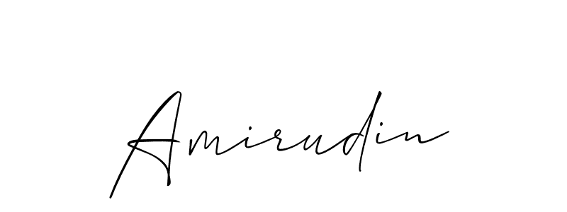 Also we have Amirudin name is the best signature style. Create professional handwritten signature collection using Allison_Script autograph style. Amirudin signature style 2 images and pictures png