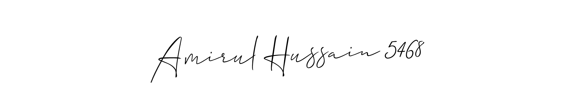 Also You can easily find your signature by using the search form. We will create Amirul Hussain 5468 name handwritten signature images for you free of cost using Allison_Script sign style. Amirul Hussain 5468 signature style 2 images and pictures png