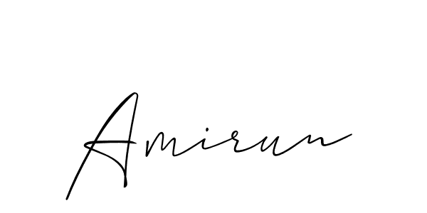 Best and Professional Signature Style for Amirun. Allison_Script Best Signature Style Collection. Amirun signature style 2 images and pictures png