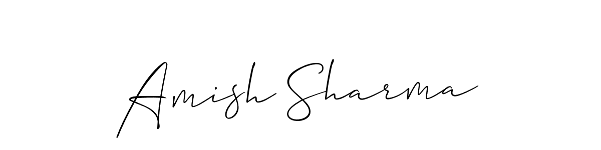 Once you've used our free online signature maker to create your best signature Allison_Script style, it's time to enjoy all of the benefits that Amish Sharma name signing documents. Amish Sharma signature style 2 images and pictures png