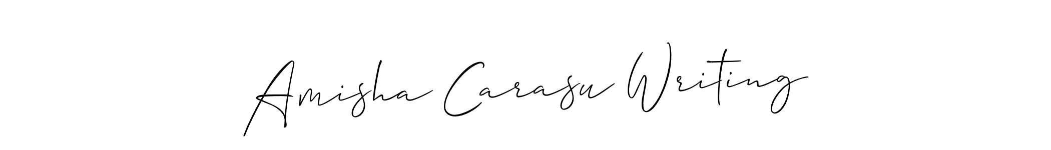 Design your own signature with our free online signature maker. With this signature software, you can create a handwritten (Allison_Script) signature for name Amisha Carasu Writing. Amisha Carasu Writing signature style 2 images and pictures png