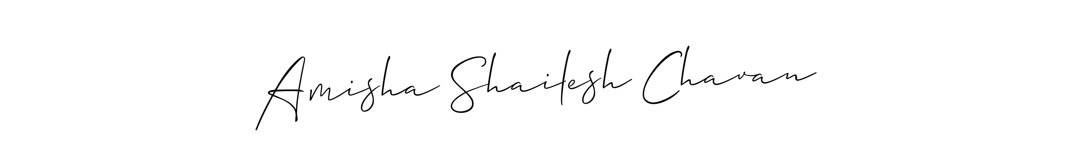 if you are searching for the best signature style for your name Amisha Shailesh Chavan. so please give up your signature search. here we have designed multiple signature styles  using Allison_Script. Amisha Shailesh Chavan signature style 2 images and pictures png