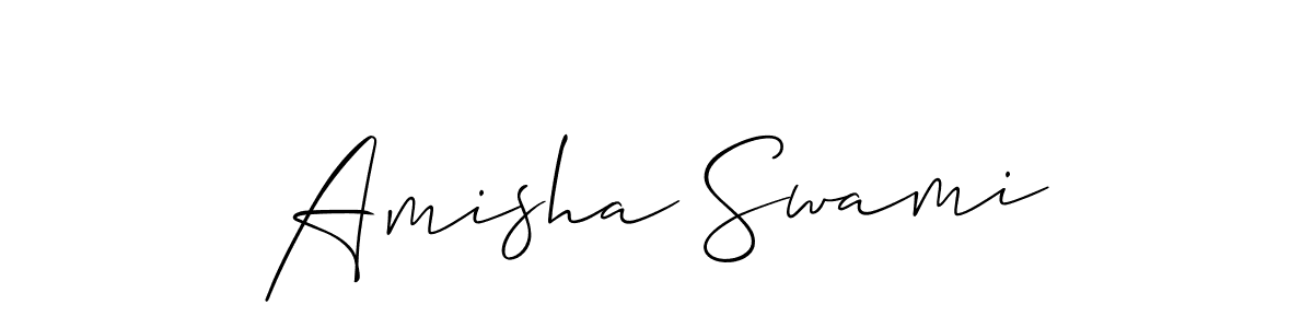 You should practise on your own different ways (Allison_Script) to write your name (Amisha Swami) in signature. don't let someone else do it for you. Amisha Swami signature style 2 images and pictures png