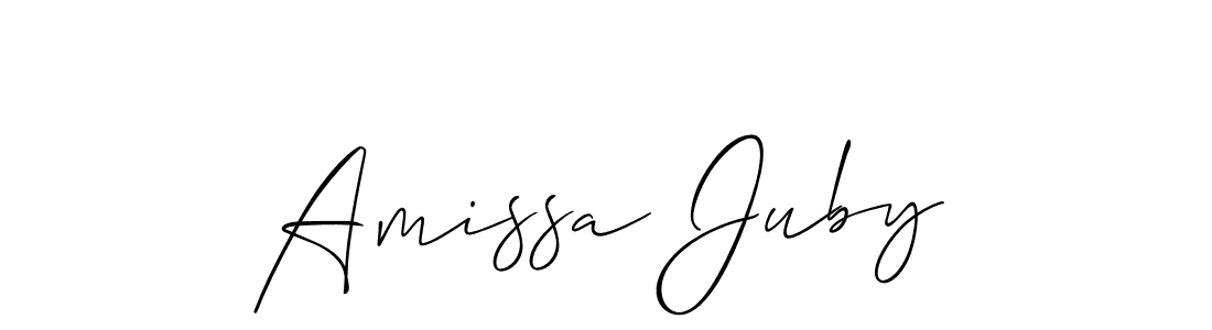 Check out images of Autograph of Amissa Juby name. Actor Amissa Juby Signature Style. Allison_Script is a professional sign style online. Amissa Juby signature style 2 images and pictures png