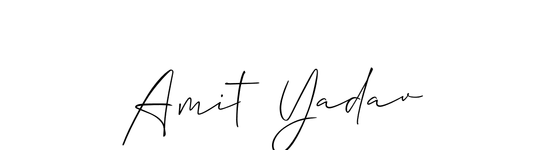 Design your own signature with our free online signature maker. With this signature software, you can create a handwritten (Allison_Script) signature for name Amit  Yadav. Amit  Yadav signature style 2 images and pictures png