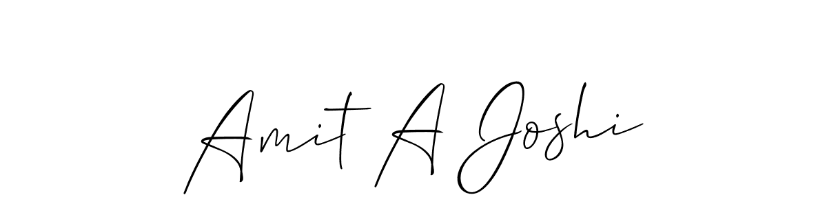 Also You can easily find your signature by using the search form. We will create Amit A Joshi name handwritten signature images for you free of cost using Allison_Script sign style. Amit A Joshi signature style 2 images and pictures png