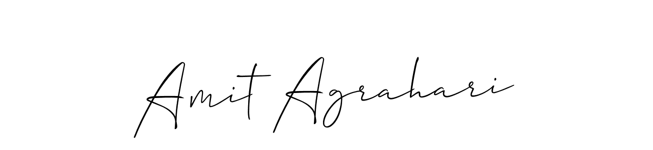 Also we have Amit Agrahari name is the best signature style. Create professional handwritten signature collection using Allison_Script autograph style. Amit Agrahari signature style 2 images and pictures png