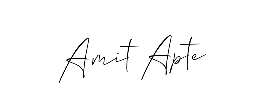 Make a short Amit Apte signature style. Manage your documents anywhere anytime using Allison_Script. Create and add eSignatures, submit forms, share and send files easily. Amit Apte signature style 2 images and pictures png