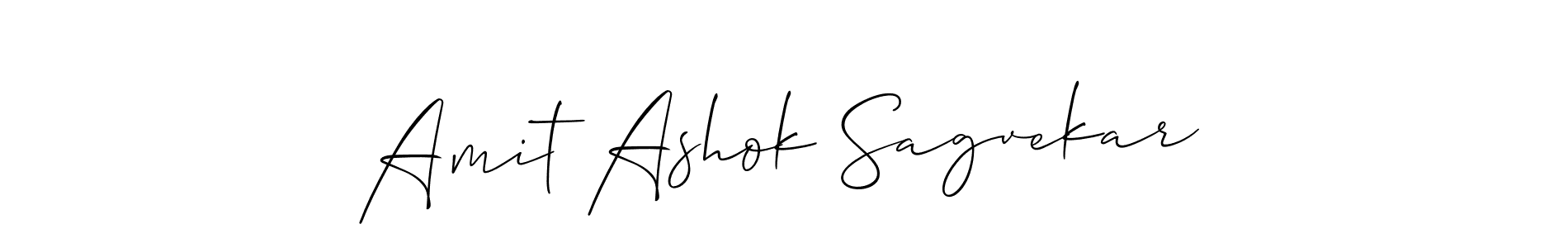 How to make Amit Ashok Sagvekar signature? Allison_Script is a professional autograph style. Create handwritten signature for Amit Ashok Sagvekar name. Amit Ashok Sagvekar signature style 2 images and pictures png