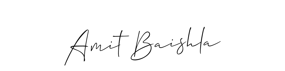 How to make Amit Baishla signature? Allison_Script is a professional autograph style. Create handwritten signature for Amit Baishla name. Amit Baishla signature style 2 images and pictures png