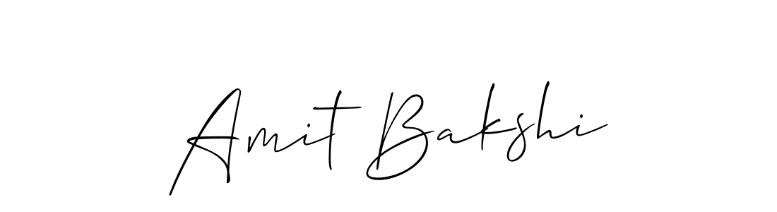 How to make Amit Bakshi name signature. Use Allison_Script style for creating short signs online. This is the latest handwritten sign. Amit Bakshi signature style 2 images and pictures png