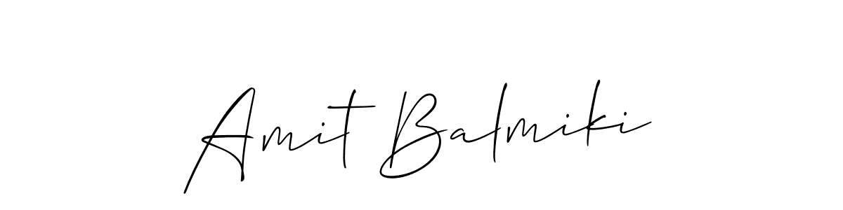 Create a beautiful signature design for name Amit Balmiki. With this signature (Allison_Script) fonts, you can make a handwritten signature for free. Amit Balmiki signature style 2 images and pictures png