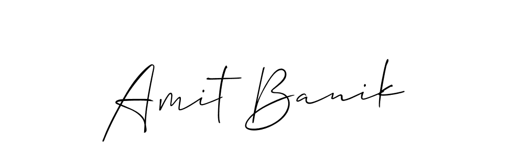 Create a beautiful signature design for name Amit Banik. With this signature (Allison_Script) fonts, you can make a handwritten signature for free. Amit Banik signature style 2 images and pictures png