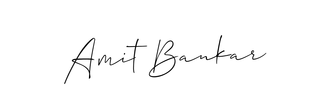 Amit Bankar stylish signature style. Best Handwritten Sign (Allison_Script) for my name. Handwritten Signature Collection Ideas for my name Amit Bankar. Amit Bankar signature style 2 images and pictures png