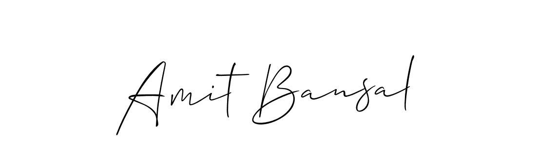 You should practise on your own different ways (Allison_Script) to write your name (Amit Bansal) in signature. don't let someone else do it for you. Amit Bansal signature style 2 images and pictures png