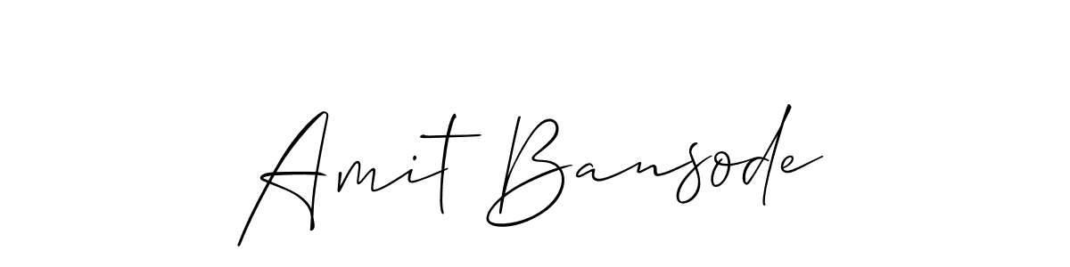 How to make Amit Bansode signature? Allison_Script is a professional autograph style. Create handwritten signature for Amit Bansode name. Amit Bansode signature style 2 images and pictures png