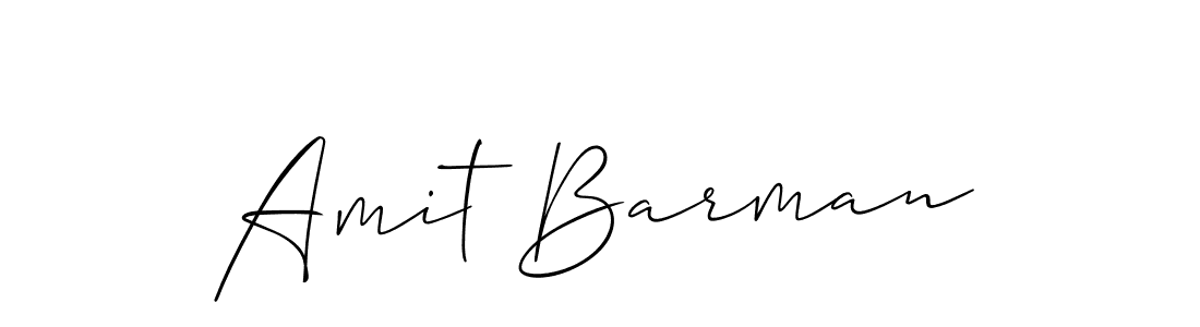 Use a signature maker to create a handwritten signature online. With this signature software, you can design (Allison_Script) your own signature for name Amit Barman. Amit Barman signature style 2 images and pictures png